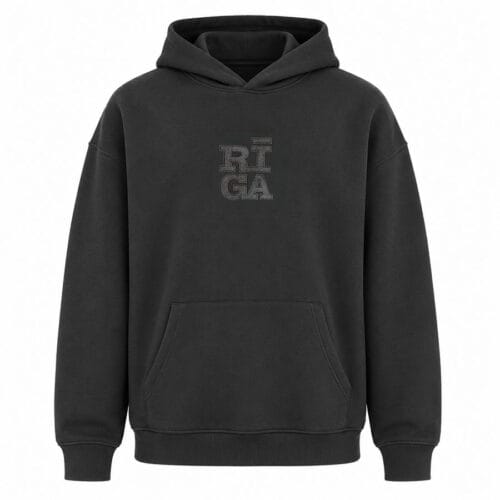Vīriešu hūdijs riga original®, dark grey
