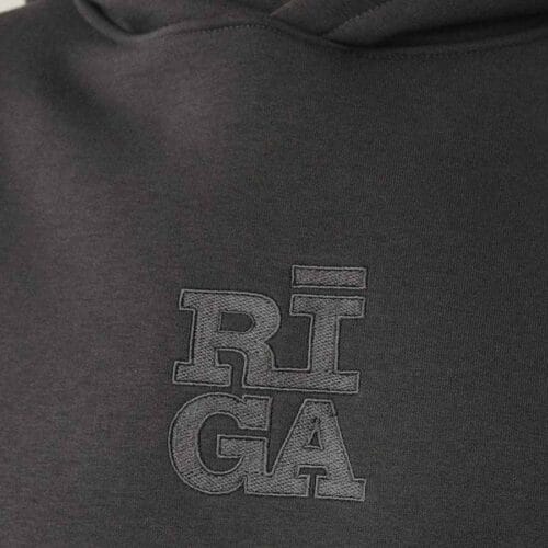 Vīriešu hūdijs riga original®, dark grey