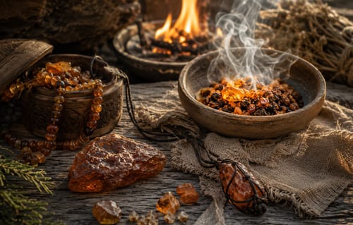 Dzintara amulets un dedzināts dzintars – senās Baltijas tradīcijas