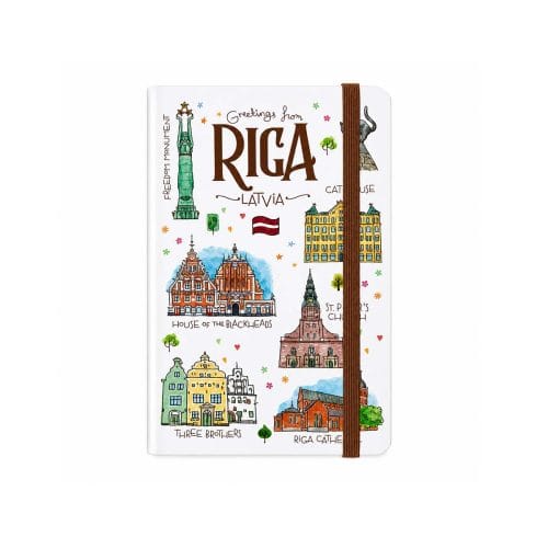Piezīmju grāmatiņa, vecrīga, a6