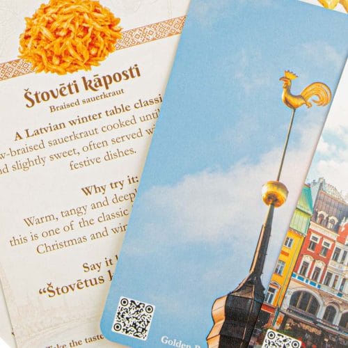 Interaktīvas kārtis ar qr kodu – ej, garšo, atklāj