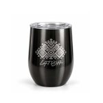 Termokrūze ar Rakstu "Puzuri", Melna, 400 ml