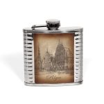 Stainless Steel Flask with Leather, RIGA, House of the Blackheads