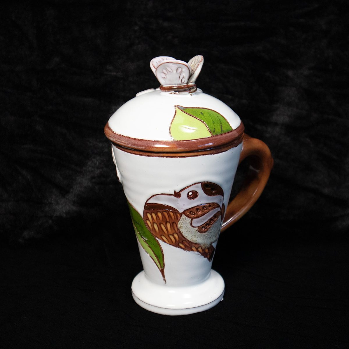 Ceramic Cups with Plates 250 ml Coffee Ceramic Cup Set Ceramic Cup Set Bird Cups