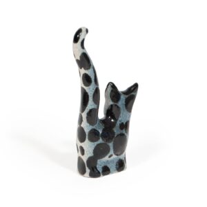Ceramic cat figure, 6.5 cm