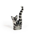 Ceramic Cat Figure, 6.5 cm