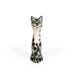Ceramic Cat Figure, 9 cm