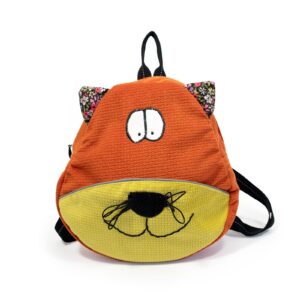 Kids backpack – cat, orange