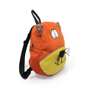 kids-backpack-cat-orange-side-10365 Kids backpack – cat, orange