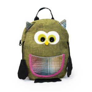 kids-backpack-owl-olive-10333 Kids backpack - owl - olive