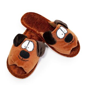 Soft slippers – dog, 39-40 - copper red