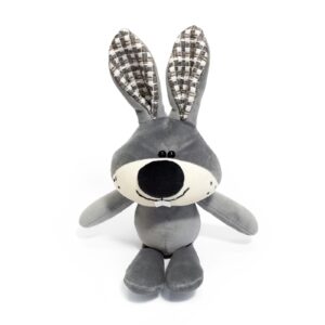 Soft toy bunny - light slate grey
