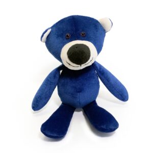 Soft toy teddy bear - ultramarine