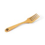 Wooden Fork with Heart Design, Alder Tree, 27 cm