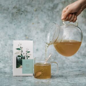 loose-wild-raspberry-leaf-tea-brew-14083 Loose wild raspberry leaf tea, 25 g