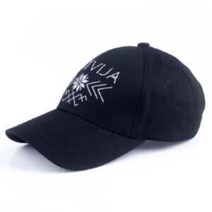 Baseball cap latvija ethno, black