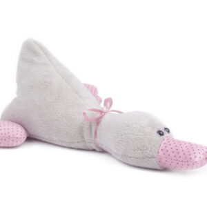 Little duck with pink ribbon - sleeping toy