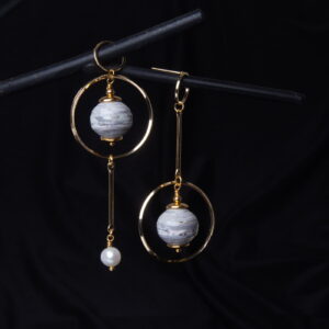 paper-earrings-river-pearl-asymmetrical-bars-16557 Paper earrings with river pearl, asymmetrical bars