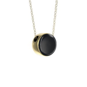 porcelain-necklace-black-gold-edge-closeup-15633 Porcelain necklace, black with gold edge