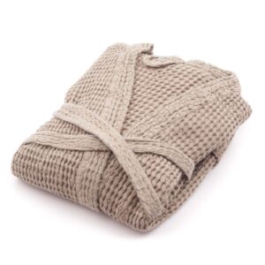 Linen bathrobe, beige