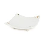 Ceramic Appetizer Plate “Gold Cubes”, 15x15 cm