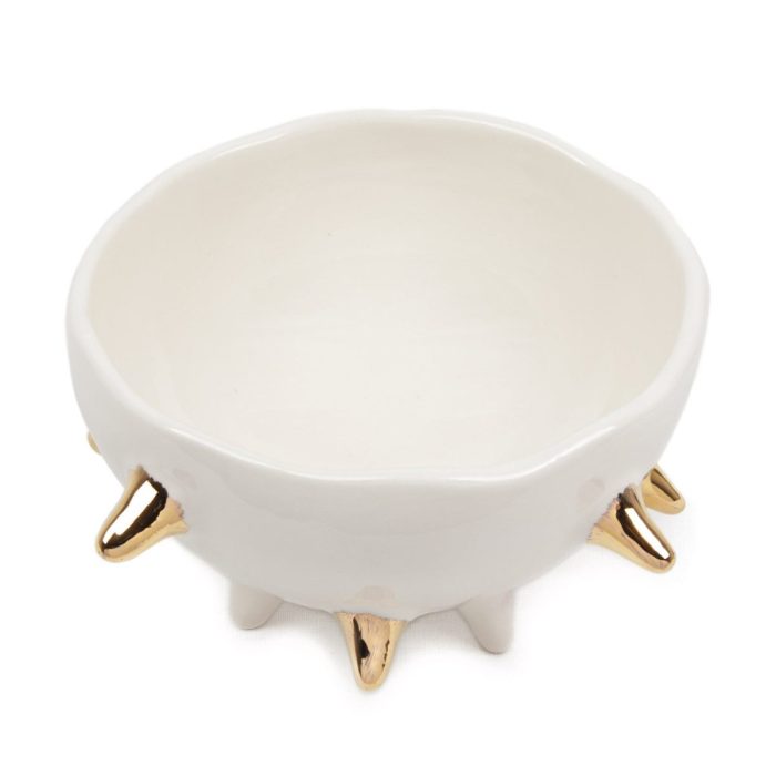 Ceramic bowl “white chestnut”, ⌀ 16 cm