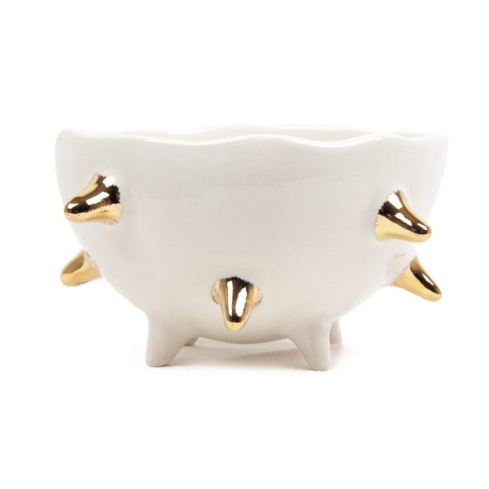 Ceramic bowl “white chestnut”, ⌀ 16 cm