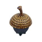 Ceramic Sugar Bowl "Dark Acorn", ⌀ 10 cm