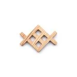 Latvian Ethnographic Symbol - Meteņa Sign, 7 cm