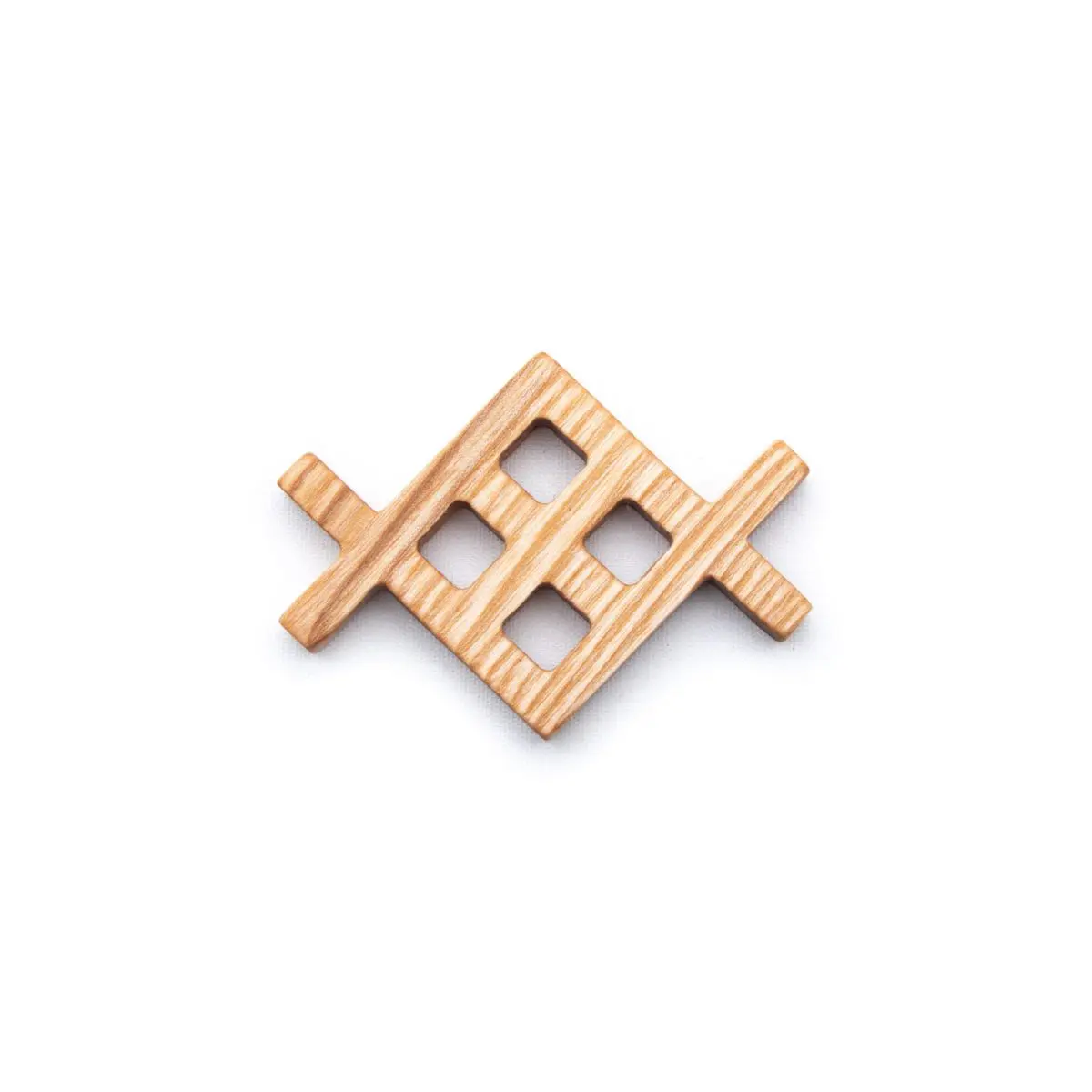 Latvian ethnographic symbol - meteņa sign, 7 cm