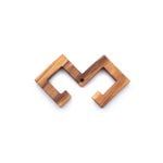 Latvian Ethnographic Symbol - The Moon Sign, 7 cm