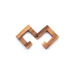 Latvian Ethnographic Symbol - The Moon Sign, 7 cm