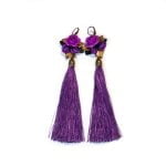 Flower Tassel Earrings – Roses