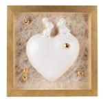 Framed Ceramic Wall Decor "Heart Full of Love", 20x20 cm