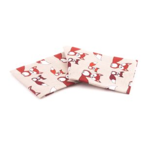 kitchen-towel-liab-14 Linen kitchen towel with foxes, 47x70 cm