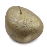 Stone Candle "Classic Pebble", Gold