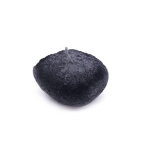 Stone candle "little pebble", greyish violet