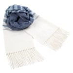 Merino Wool Scarf with Pattern, Multi-color, 34x200 cm