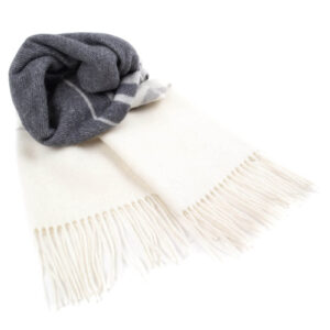 Merino wool scarf with pattern, multi-color, 34x200 cm