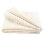 Mohair and Merino Wool Blanket for Babies, Light Beige, 100x140 cm