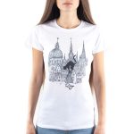 Women’s T-shirt “Riga”, Old Town, B&W Sublimation