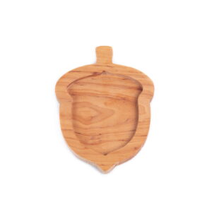 Wooden snack dish for kids - acorn
