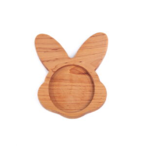 Wooden snack dish for kids - bunny