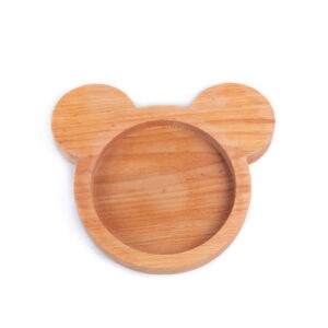 Wooden snack dish for kids - bear