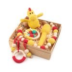 Baby Gift Set - Stroller Chain, Teether, Rattle, Toy