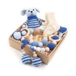 Baby Gift Set - Stroller Chain, Pacifier Holder, Socks, Toy