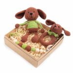 Baby Gift Set - Rattle, Pacifier Holder, Toy