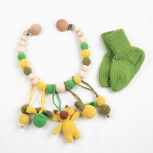 Baby gift set - stroller chain, socks