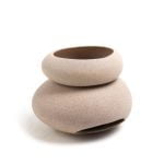 Ceramic Aroma Lamp, Beige, 11 cm