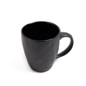 Ceramic mug, black, 350 ml